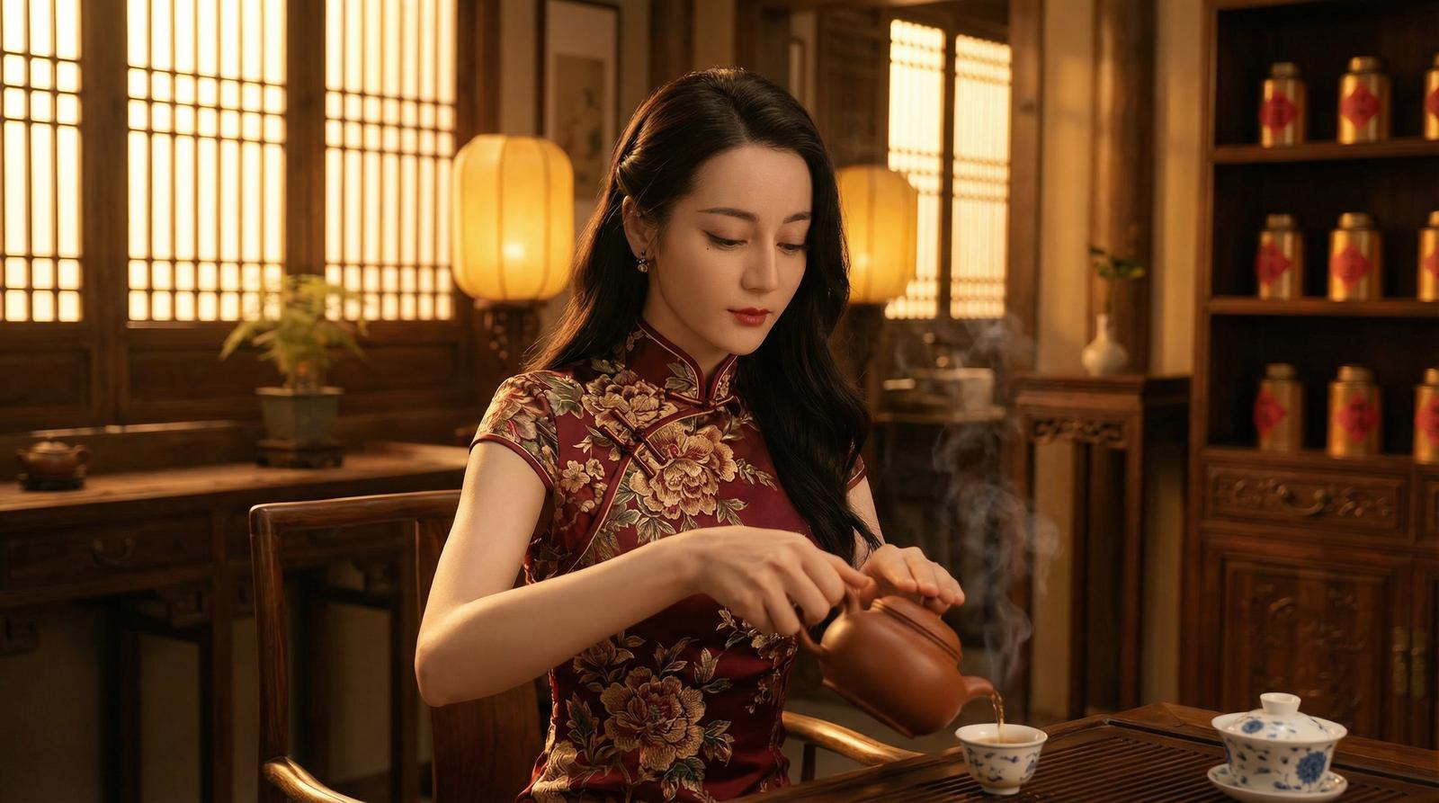精神小妹古风茶艺写真视频